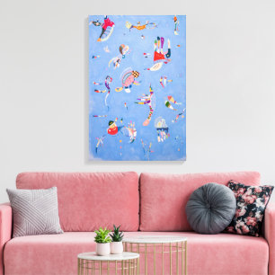 Sky Blue   Wassily Kandinsky Canvas Afdruk