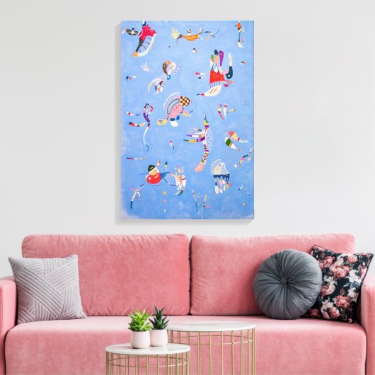 Sky Blue | Wassily Kandinsky Canvas Afdruk (Insitu (Woonkamer))
