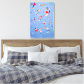 Sky Blue | Wassily Kandinsky Canvas Afdruk (Insitu (Slaapkamer))