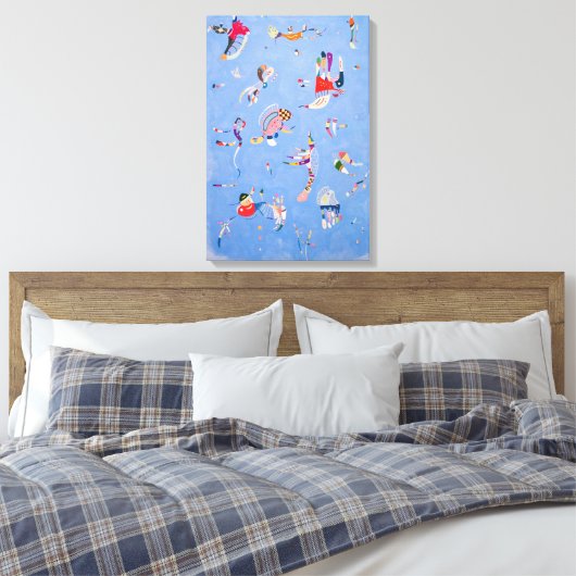 Sky Blue | Wassily Kandinsky Canvas Afdruk (Insitu (Slaapkamer))