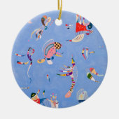 Sky Blue | Wassily Kandinsky Keramisch Ornament (Voorkant)
