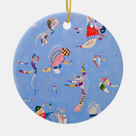 Sky Blue | Wassily Kandinsky Keramisch Ornament (Voorkant)