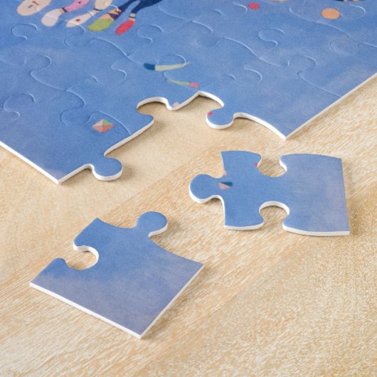 Sky Blue | Wassily Kandinsky Legpuzzel (Zijkant)