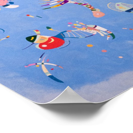 Sky Blue | Wassily Kandinsky Poster (Hoek)