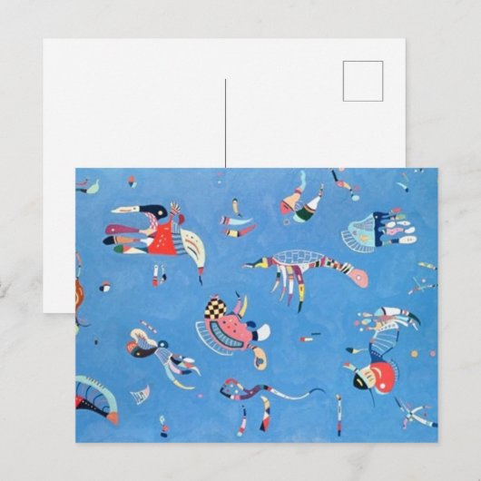 Sky Blue Wassily Kandisnky Briefkaart (Voorkant / Achterkant)