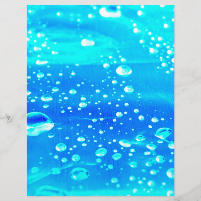 SKY BLUE WATER DROPS (Voorkant)