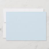 Sky Blue Waterverf Floral Bachelorette Party Kaart (Achterkant)