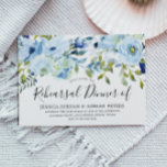 Sky Blue Waterverf Flowers Rehearsal Dinner Kaart<br><div class="desc">Sky Blue Waterverf Flowers Rehearsal Dinner Invitation Zie passend collectie in Niche en Nest Store</div>