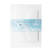 Sky Blue Waterverf Wash Uitnodigingen Wikkel (Voorkant Voorbeeld)