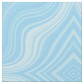 Sky Blue Wavy Rhombus Pattern Stof (Close Up)