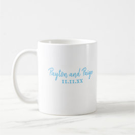 Sky Blue Wedding Personalized Coffee Mok
