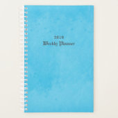 Sky Blue Weekly Planner (Voorkant)