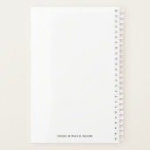 Sky Blue Weekly Planner (Achterkant)