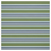 Sky Blue, White, Olive Green, Slate Grey & Black Stof (Swatch)