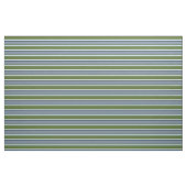 Sky Blue, White, Olive Green, Slate Grey & Black Stof (Fat Quarter)