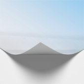 Sky Blue White Ombre Cadeaupapier (Hoek)