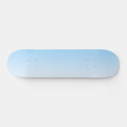 Sky Blue White Ombre Skateboard (Horizontaal)
