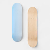 Sky Blue White Ombre Skateboard (Voorkant)