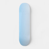 Sky Blue White Ombre Skateboard (Voorkant)