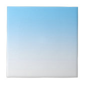 Sky Blue White Ombre Tegeltje (Voorkant)