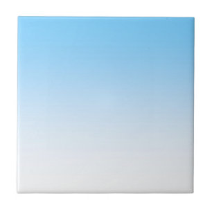 Sky Blue White Ombre Tegeltje