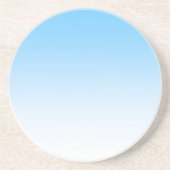 Sky Blue White Ombre Zandsteen Onderzetter (Voorkant)