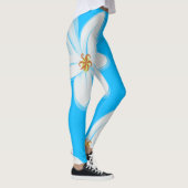 Sky Blue White Orchid Leggings (Rechts)