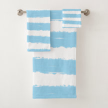 Sky Blue White Stripes