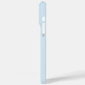 Sky Blue & White Unieke Monogram Naam initialen Case-Mate iPhone Case (Achterkant / Links)