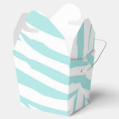 Sky Blue White Zebra Dier Bedankdoosjes (Geopend)