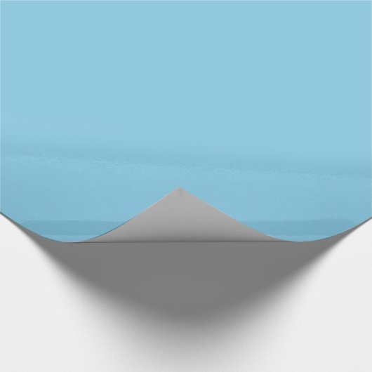 Sky Blue Wrapping Paper Cadeaupapier (Hoek)