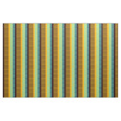 Sky Blue Yellow Brown Stripes Stof (Fat Quarter)
