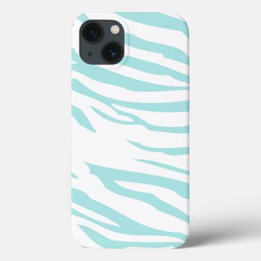Sky Blue Zebra Print Case-Mate iPhone Case (Achterkant)