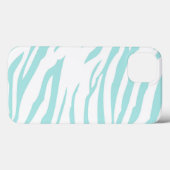 Sky Blue Zebra Print Case-Mate iPhone Case (Achterkant (horizontaal))