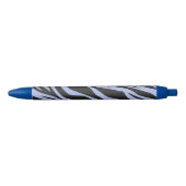 Sky Blue Zebra Striped Blauwe Inkt Pen (Voorkant)