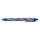 Sky Blue Zebra Striped Blauwe Inkt Pen (Bodem)