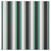 Sky Blue, Zee Green, Black, Lavender & Brown Stof (Swatch)