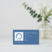Sky Blue Zen Symbol Afsprakenkaartje (Staand voorkant)