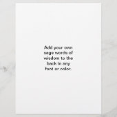 Sky Blue Zen Symbol Flyer (Achterkant)