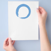 Sky Blue Zen Symbol Flyer (Hand)