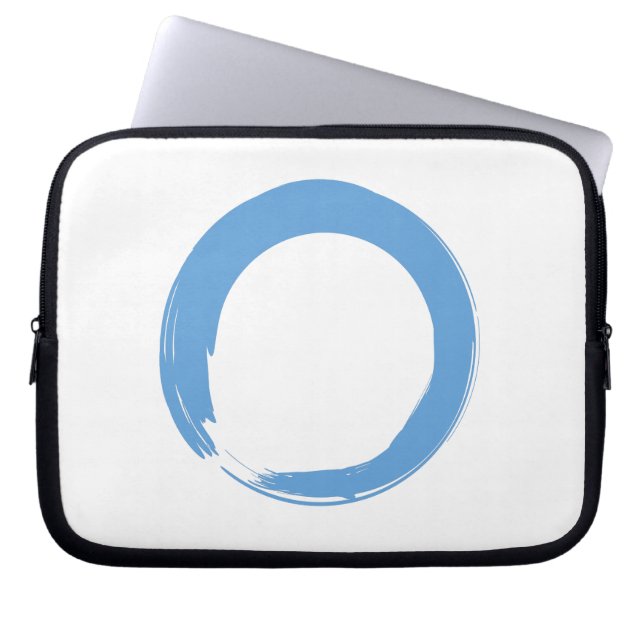 Sky Blue Zen Symbol Laptop Sleeve (Voorkant)