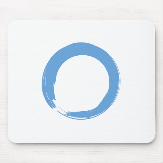 Sky Blue Zen Symbol Muismat (Voorkant)