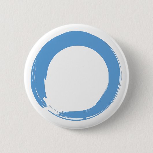 Sky Blue Zen Symbol Ronde Button 5,7 Cm (Voorkant)