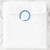 Sky Blue Zen Symbol Ronde Sticker (Tas)