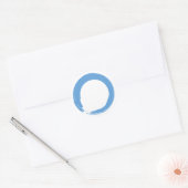Sky Blue Zen Symbol Ronde Sticker (Envelop)