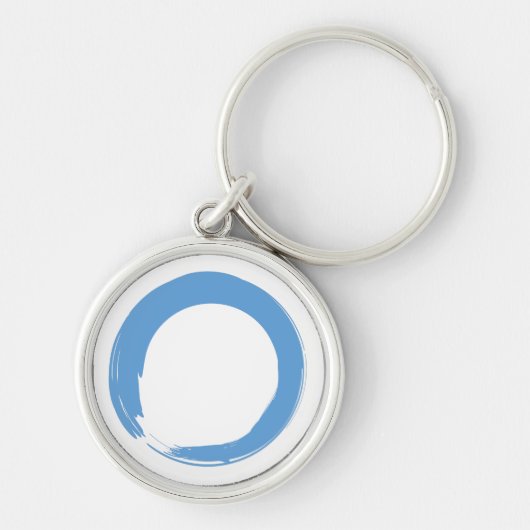 Sky Blue Zen Symbol Sleutelhanger (Voorkant)