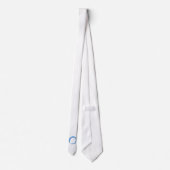 Sky Blue Zen Symbol Stropdas (Achterkant)