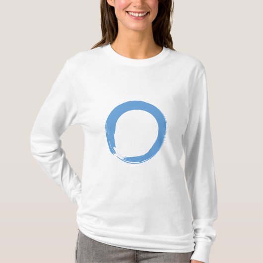 Sky Blue Zen Symbol T-shirt (Voorkant)
