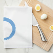 Sky Blue Zen Symbol Theedoek (Quarter Fold)
