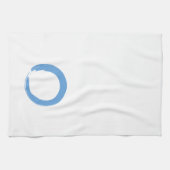 Sky Blue Zen Symbol Theedoek (Horizontaal)